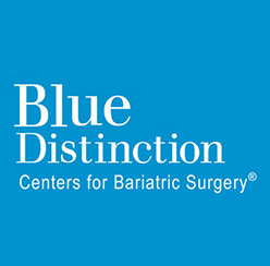 Blue distinction centers for bariatric surgery logo